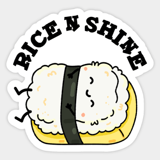 Rise And Shine Cute Sushi Pun Sticker